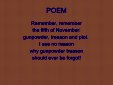 Poem Remember Remember